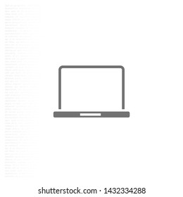 Laptop Vector icon . Lorem Ipsum Illustration design