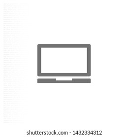 Laptop Vector icon . Lorem Ipsum Illustration design