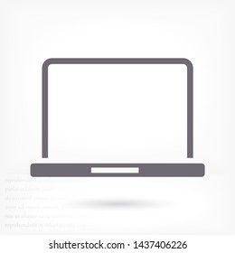 Laptop Vector icon . Lorem Ipsum Illustration design