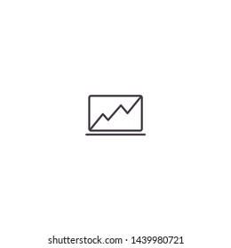 Laptop Vector icon . Lorem Ipsum Illustration design