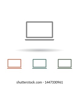 Laptop Vector icon . Lorem Ipsum Illustration design