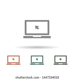 Laptop Vector icon . Lorem Ipsum Illustration design