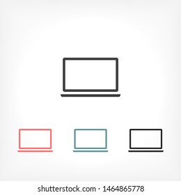 Laptop Vector icon . Lorem Ipsum Illustration design