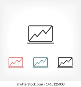 Laptop Vector icon . Lorem Ipsum Illustration design