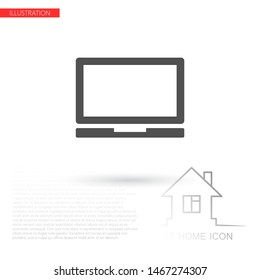 Laptop Vector icon . Lorem Ipsum Illustration design