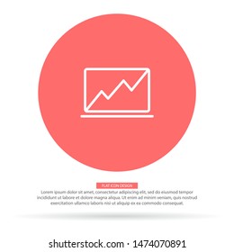 Laptop Vector icon . Lorem Ipsum Illustration design