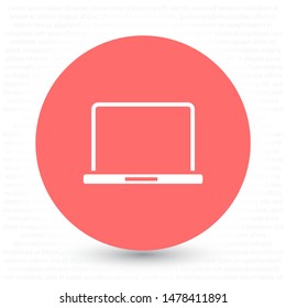 Laptop Vector icon . Lorem Ipsum Illustration design