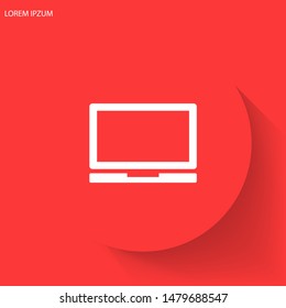 Laptop Vector icon . Lorem Ipsum Illustration design