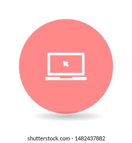 Laptop Vector icon . Lorem Ipsum Illustration design