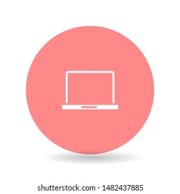 Laptop Vector icon . Lorem Ipsum Illustration design