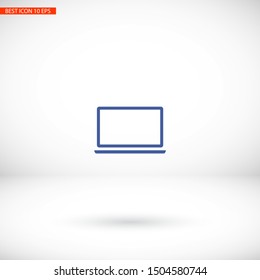 Laptop Vector icon . Lorem Ipsum Illustration design