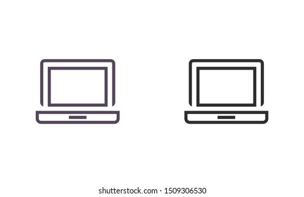 laptop vector icon. lorem ipsum 10 EPS Design