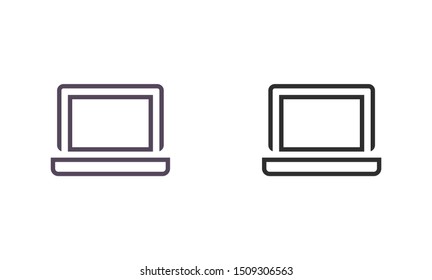 laptop vector icon. lorem ipsum 10 EPS Design