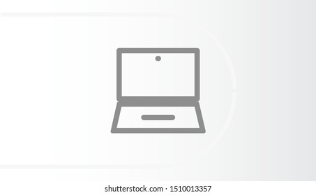 laptop vector icon. lorem ipsum 10 EPS Design