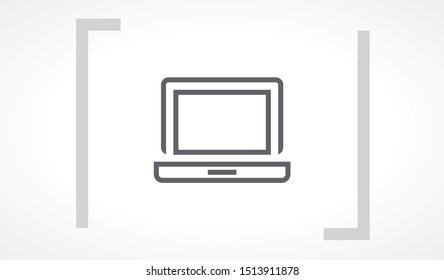 laptop vector icon. lorem ipsum 10 EPS Design