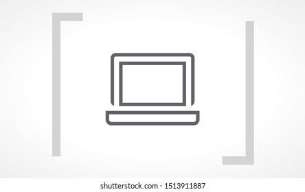 laptop vector icon. lorem ipsum 10 EPS Design