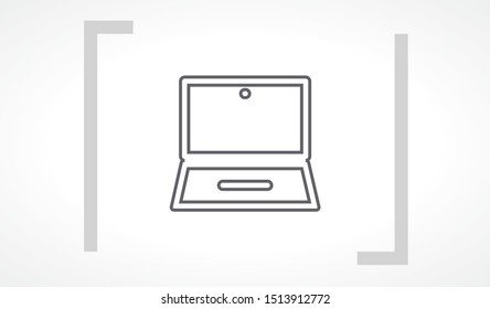 laptop vector icon. lorem ipsum 10 EPS Design