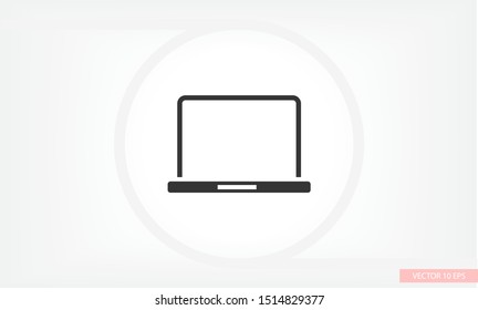 Laptop Vector icon . Lorem Ipsum Illustration design