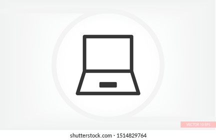 Laptop Vector icon . Lorem Ipsum Illustration design
