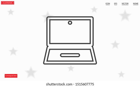 laptop vector icon. lorem ipsum 10 EPS Design