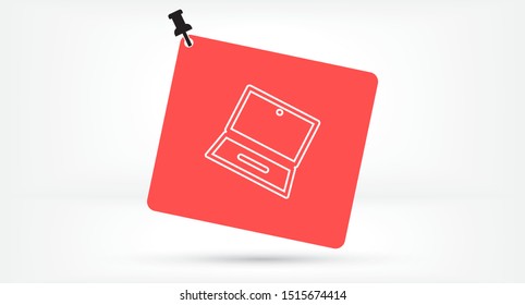 laptop vector icon. lorem ipsum 10 EPS Design
