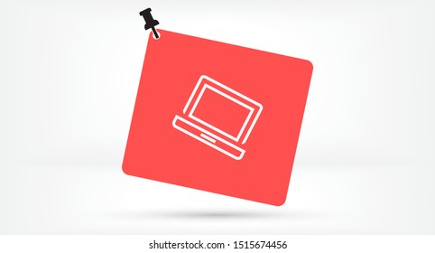laptop vector icon. lorem ipsum 10 EPS Design