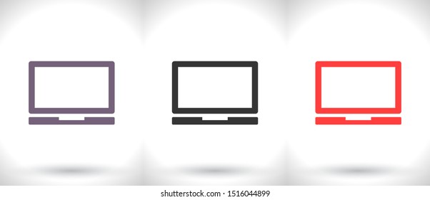 Laptop Vector icon . Lorem Ipsum Illustration design