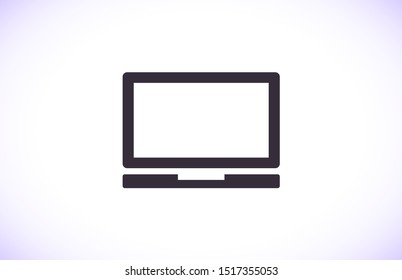 Laptop Vector icon . Lorem Ipsum Illustration design