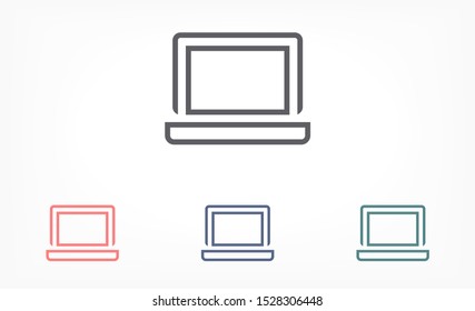laptop vector icon. lorem ipsum 10 EPS Design