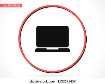 laptop vector icon. lorem ipsum 10 EPS Design