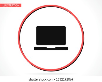 laptop vector icon. lorem ipsum 10 EPS Design
