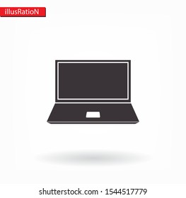 laptop vector icon . Lorem Ipsum Flat Design