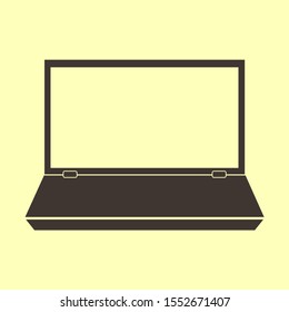 laptop vector icon . Lorem Ipsum Flat Design