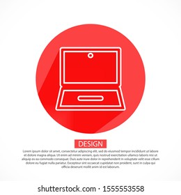 laptop vector icon. lorem ipsum 10 EPS Design