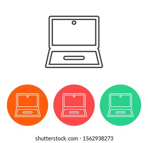 laptop vector icon. lorem ipsum 10 EPS Design