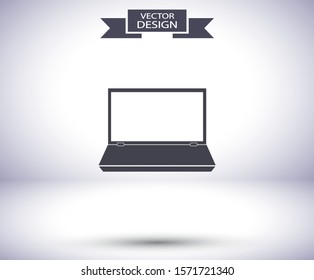 laptop vector icon . Lorem Ipsum Flat Design