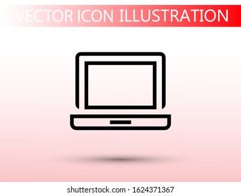 laptop vector icon. lorem ipsum 10 EPS Design