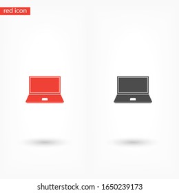 icono del vector portátil. Diseño plano Lorem Ipsum