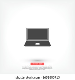 laptop vector icon . Lorem Ipsum Flat Design