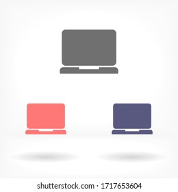 laptop vector icon. lorem ipsum 10 EPS Design
