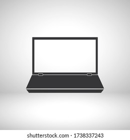 laptop vector icon . Lorem Ipsum Flat Design 
