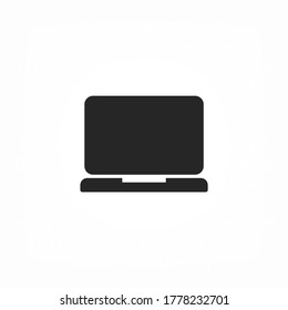 Laptop-Vektorsymbol. lorem ipsum 10 EPS Design