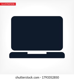 laptop vector icon. lorem ipsum 10 EPS Design