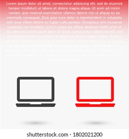 laptop vector icon. lorem ipsum 10 EPS Design