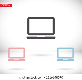 laptop vector icon. lorem ipsum 10 EPS Design