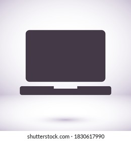 Laptop-Vektorsymbol. lorem ipsum 10 EPS Design