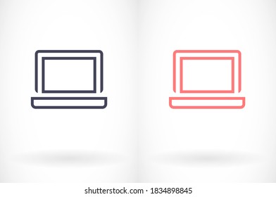 laptop vector icon. lorem ipsum 10 EPS Design