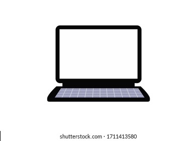 Laptop Vector Icon on white background
