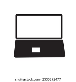 Icono vector de portátil. sobre fondo blanco.
