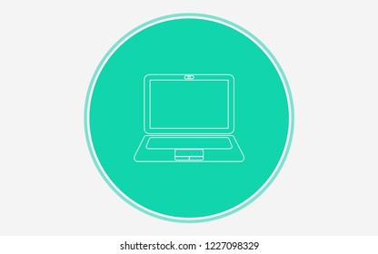 Laptop vector icon sign symbol